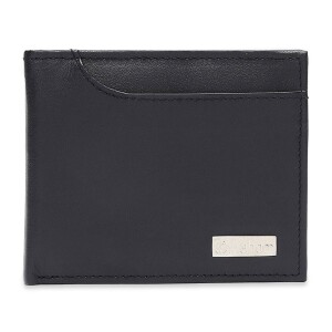 Inahom Bi-Fold Organised Wallet Flat Nappa Genuine and Smooth Leather Upper IM2021XDA0002-400-Navy Blue