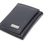 Inahom Tri-Fold Organised Wallet Flat Nappa Genuine and Smooth Leather Upper IM2021XDA0006-400-Navy Blue