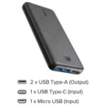 20000 mAh PowerCore Essential Powerbank Black