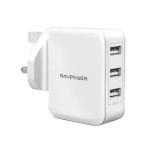 RP-PC020 30W 3-Port Wall Charger (UK)  Offline white